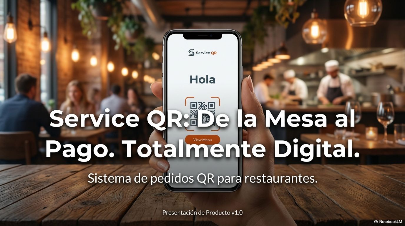 Clientes usando Service QR en mesa